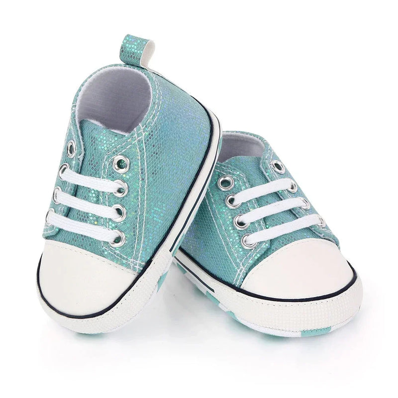 Print Canvas Baby Sports Sneakers For Newborn Baby Boys Girls First Walkers Shoes Infant Toddler Soft Sole Baby Shoes