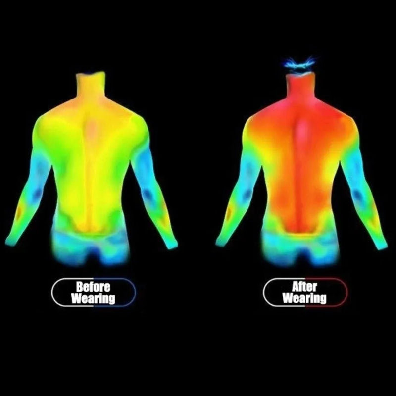 2PCS Set Quick-drying Men's Ski Thermal Underwear Elastic Soft Fleece Fitness Suit Comfortable Tight-fitting Tops Pants Set Gym