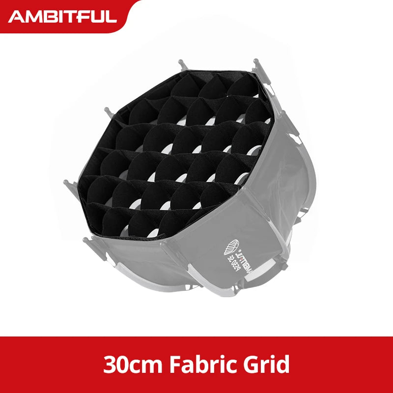 Ambitful Mini Quickly Release Softbox PS45 PS30 50SE Bowens Mount PF30/40SE Ontop Softbox Octagon Softbox+Honeycomb Grid Outdoor