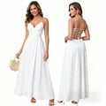 New Elegant Dress Spaghetti Strap Backless Corset Long | SAMAG