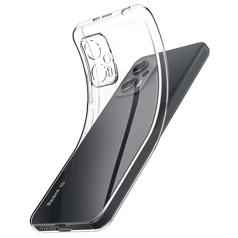 Ultra Thin Transparent Silicone Soft TPU Case For Xiaomi Redmi 13C 12C 10C 9C 9T 10A Note 12 11 10 Pro Plus 11T 12S Clear Bumper