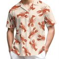 Dragon Print Aloha Shirt Men Women Bold Golden Graphic | SAMAG
