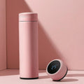 500ml Stainless Steel Thermos Cup with Temperature Display Outdoor Vacuum Insulated Divided Bottle Travel Mug Fathers Day Gift