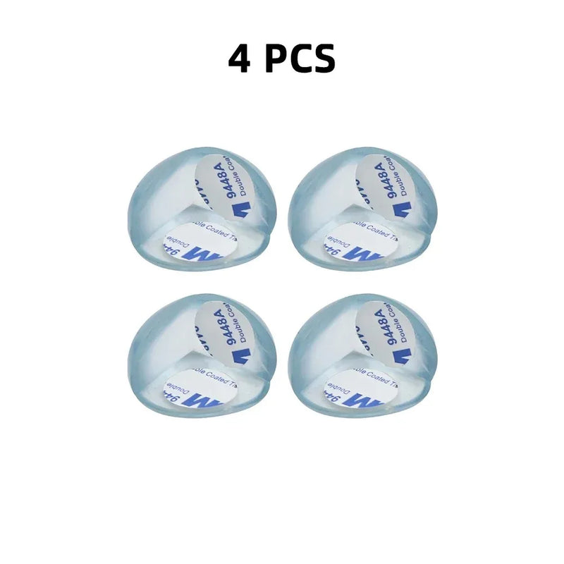 4Pcs Baby Safety Silicone Protector Table Corner Edge Protection Cover Transparent Anti Collision Soft Guard Home Tool