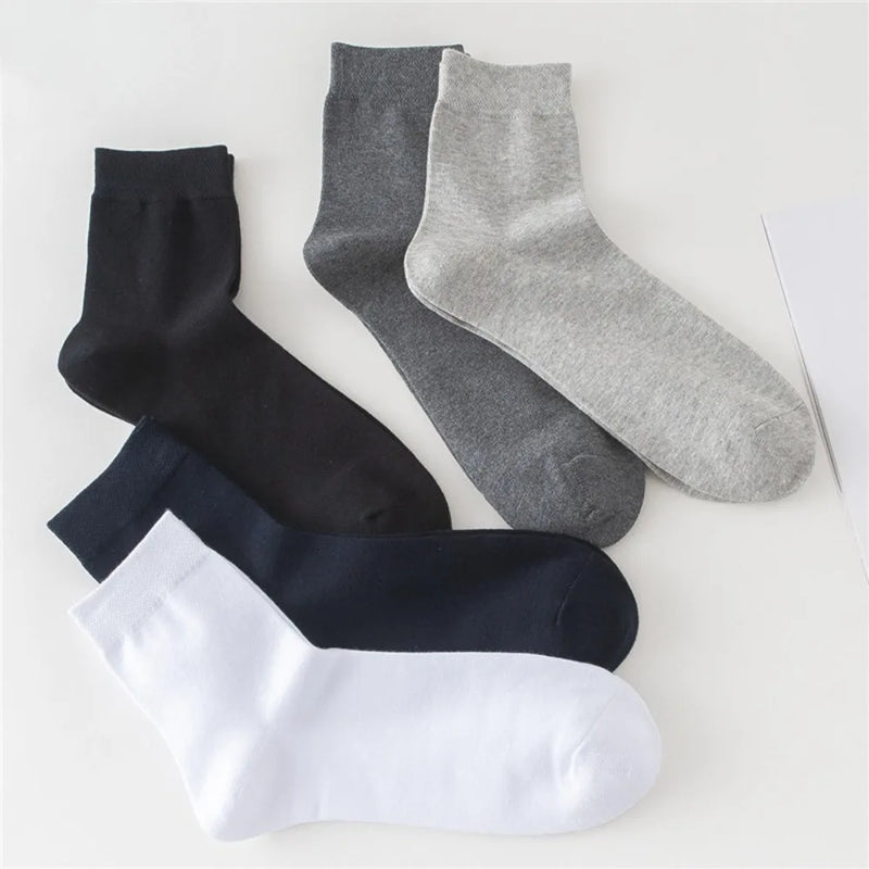 10 Pairs Men's Cotton Socks New Styles Black Business | SAMAG