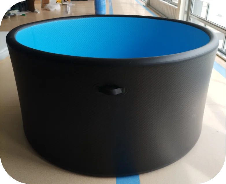 Portable Inflatable Hot Tubs 180/210cm 2 Person Spa Tub Pool with Cover for Outdoor Home Garden Jacuzzi