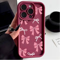 Luxury Pink Cartoon Bow Tie Case For Xiaomi Redmi 15C 15 14C 13C 12C A5 Note 12 13 14 15 Pro Plus 5G 4G 11 11S Protection Cover