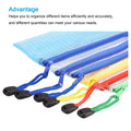 6Pcs A5/A6/B6/B8 Mesh Zipper Pouch Document Bag Waterproof Zip File Folders School Office Supplies Pencil Case Storage Bags