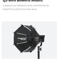 New AMBITFUL Q3 Softbox Light Box With Optional Grid,Mini Bowens Mount,GODOX Mount,Flashlight Bracket For GODOX YONGNUO NANLITE