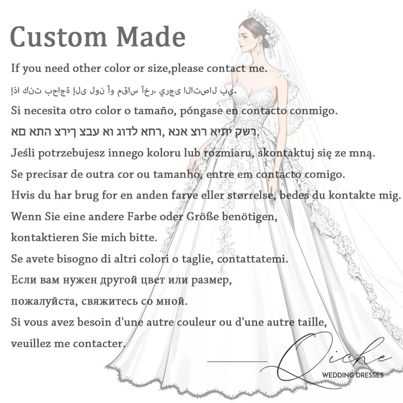QICHE Pleat Elegant Satin Bride Gowns Strapless Mermaid - View 5 | SAMAG
