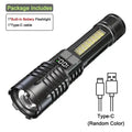 100000LM Super Bright Flashlight Rechargeable LED Torch Long Range Tactical Lamp for Outdoor Waterproof Camping Fishing Lantern