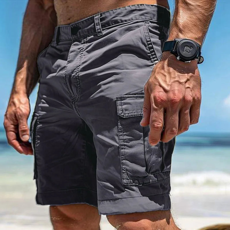 Men's Euro Multi-Pocket Cargo Shorts New Summer Beach | SAMAG
