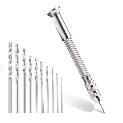 Mini Hand Resin Drill Pin Vise Set Professional Quality Swivel Head for Epoxy Jewelry Making DIY | SAMAG