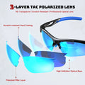 BUCKLOS Bike Polarized Sunglasses HD UV400 Protection - View 2 | SAMAG