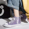 Design Sense High Top Canvas Shoes 2023 Autumn New Versatile Board Shoes Simple Side Zipper Women's Shoes Woman Designer Shoes