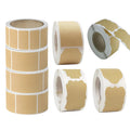 1Roll Kraft Paperblank Can Write Name Self-adhesive Sealing Gift Stickers Home Packaging Seal Labels Rectangle