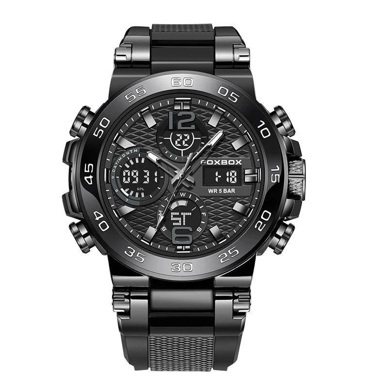 LIGE Electronic Men's Wristwatch Luxury LED Display Luminous Sports Man Watch Waterproof Military Quartz Alarm Date Watches Male