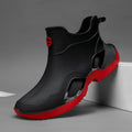 High-end Rain Shoes Men Simple Waterproof Anti-slip and Wear-resistant Short Rain Boots Fishing Rubber Shoes Kitchen Water Shoes