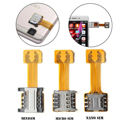 Universal TF Hybrid Sim Slot Dual Card Adapter Micro SD | SAMAG