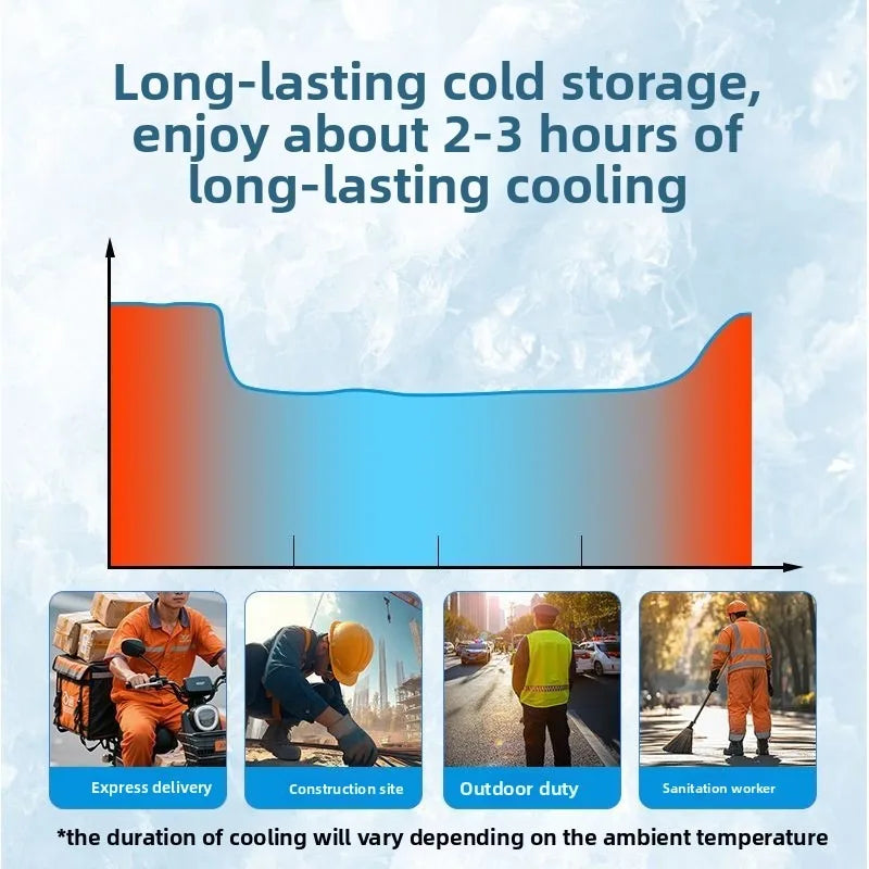 Cooling Vest Ice Pack Adjustable Weight Heat Relief Outdoor Sports Running High Temp Work Lightweight Comfort Portable Practical