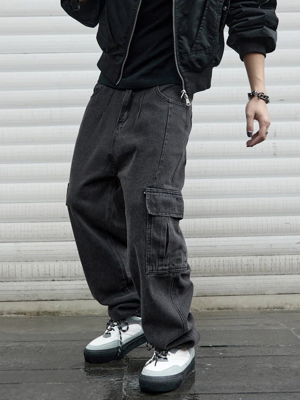 Y2k New Baggy Jeans Male Hip Hop Harajuku Trousers Wide | SAMAG