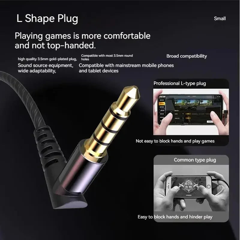 EARDECO 3.5mm Wired Headphones with Mic HiFi Wired Earphone Bass Stereo Headphone Headset Sport Fitness Music Earbuds for Phone