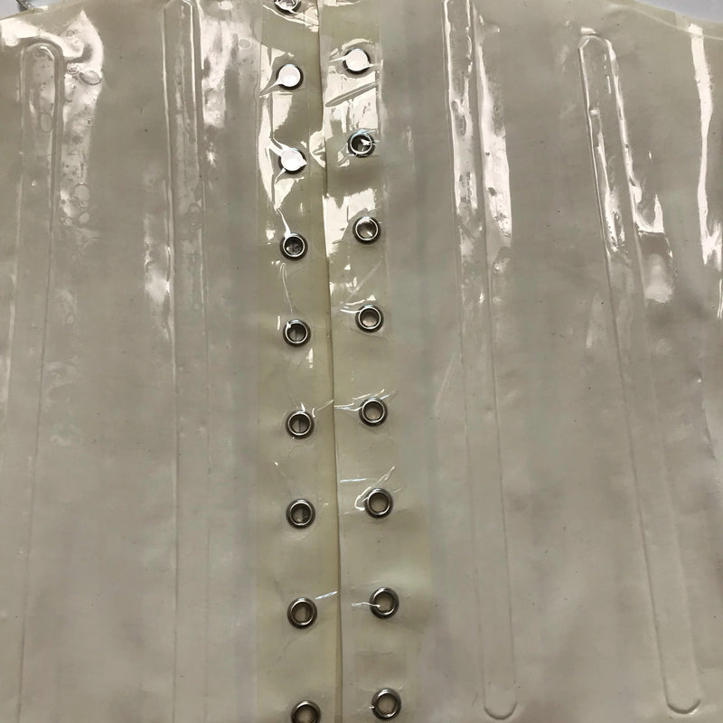 0.4mm White Latex Waist Trainer Corset Steel Bone Fetish Body Custom Made