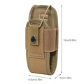 Tactical Walkie Talkie Carry Bag Molle Radio Pouch Holder Pocket Portable Outdoor Hunting Sports Waist Bag Interphone Holster