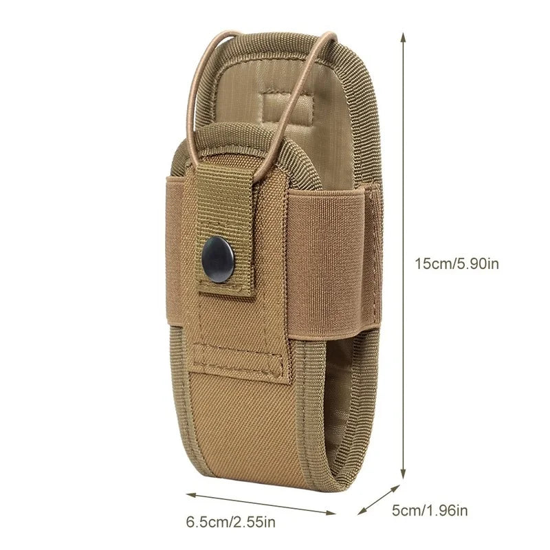 Tactical Walkie Talkie Carry Bag Molle Radio Pouch Holder Pocket Portable Outdoor Hunting Sports Waist Bag Interphone Holster