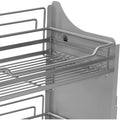 2 - Tier Pull Down Storage Shelf Organizer For Upper Kitchen Cabinets Dark Grey Easy Installation Max Load - View 8 | SAMAG