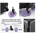 BunnyFly Wide Handlebar Travel Trolley Suitcase with Colorful Silent Wheels TSA Lock Rolling Luggage Large Capacity PC Material