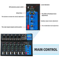 Portable Audio Mixer DJ Sound Mixing Console 48V Power for Computer Recording, Bands Mixing Boards For Studio Recording