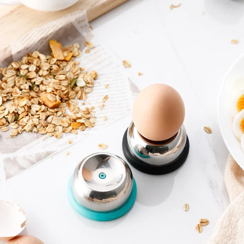 Stainless Steel Egg Piercer with Sturdy Base, Heavy Duty Tool for Hard Boiled Eggs, Non-Magnetic for All Kinds of Eggs