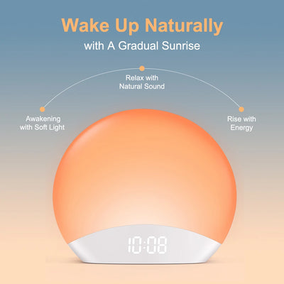Awakening Wake Up Sunrise Alarm Clock Table Dimmable | SAMAG