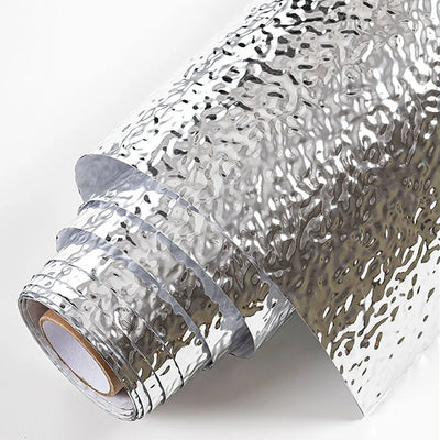Gold Silver Water Ripple Self-Adhesive Mirror Sheets Wall | SAMAG