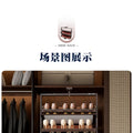 Built-in Height Adjustable Shoe Cabinet Closet Space Saving 360° Rotating Shoe Rack, Multi-layer Shoe Holder Storage Organizer