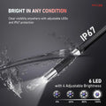 Ralcam  Endoscope Camera with 210° Movable Head, 6.2 mm Probe, 5 Inch HD Screen IP67 Inspection Camera， for Car and Home