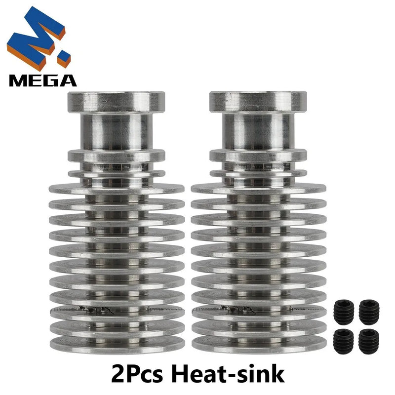 E3D V6 Heatbreak Heatsink Kit Titanium Alloy Bi-Metal Throat For Kingroon KP3S KP3S Pro S1 KP5L 3D Printer Parts Accessories