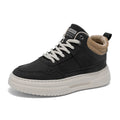 Men's shoes four seasons breathable soft-sole non-slip casual shoes fashion youth Joker flat shoes Thick sole sports board shoes