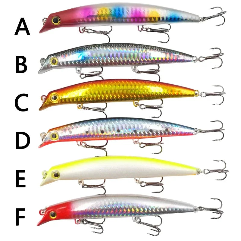 OUTKIT Fishing Lure 1PC Laser Minnow 16g 12cm Wobbling Minnow Floating Lure Hard Bait Fishing Wobblers Crankbait Artifici