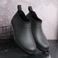 Young Outdoor Men's Rain Boots Work Summer Low Heel Garden Gum Without Lacing Low-heel Male Shoes Gumboots Comfortable 2025 Mud