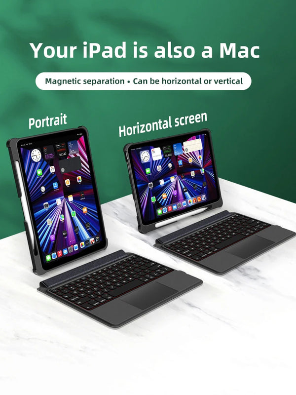 Tablet case with touch keyboard For iPad Pro 10.2 10.5 10.9 11 inch tablet protective shell ipad keyboard