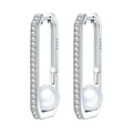 925 Sterling Silver Simple Gold U - shaped Earrings Jewelry Versatile Hoop For Women Fine Birthday Party - Visuel 29 | SAMAG