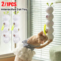 Interactive Caterpillar Cat Toy Motion Activated Teasing Stick with Feather Tail Rechargeable Intelligent Caterpillars Cat Toys