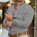 Men's business lapel shirt office casual outdoor street | SAMAG