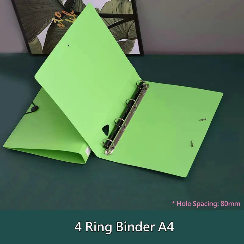 Office Supplies 2/3/4-Ring Binder A4 Folder For Documents Paper File Organizer A4 Binder Folder