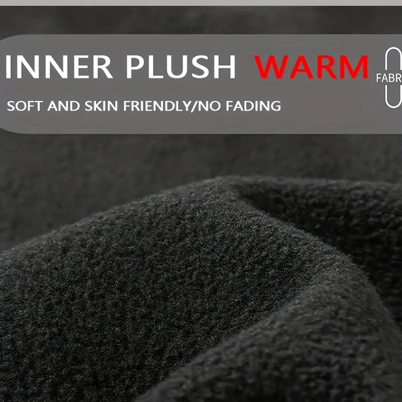 Autumn and winter men's warm suits, elastic training sportswear, high elasticity and freedom, breathable and quick-drying
