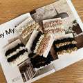 4pcs Pure Silk Small Scrunchie Set for women satin hair rubber bands girls elastic hair tie black hair rope Hair Accessories
