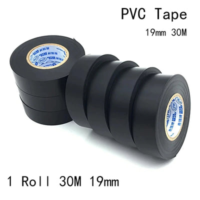19MMX30M Black Electrical Tape Waterproof High-viscosity | SAMAG