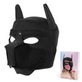 10 Colors Puppy Cosplay Costumes Increase Large Size Padded Rubber Full Head Hood Mask With Ears For Couples Dog Role Play Games